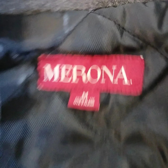 Merona womens winter pea coat double breasted wool brend gray size medium - Picture 15 of 16